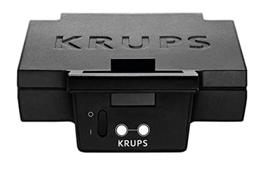 Krups Sandwich-Toaster, Extra grosse und breite Platten, Antihaftbeschichtung, Croque Monsieur, Schwarz im Sale